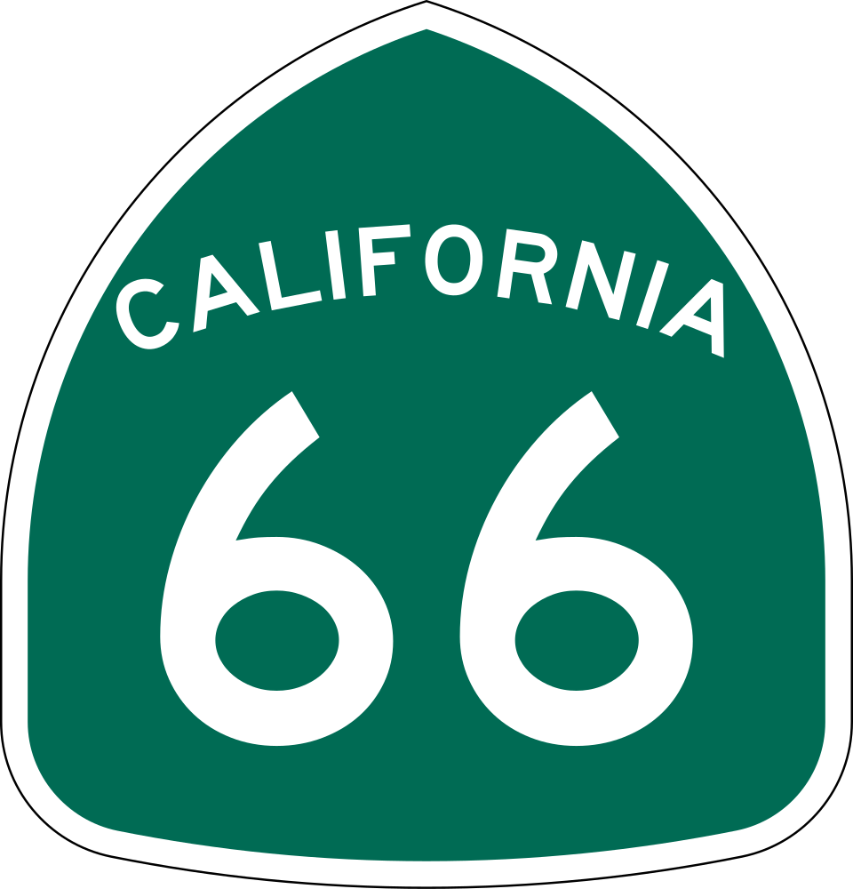 Historic US Route 66 (D Street) shield
