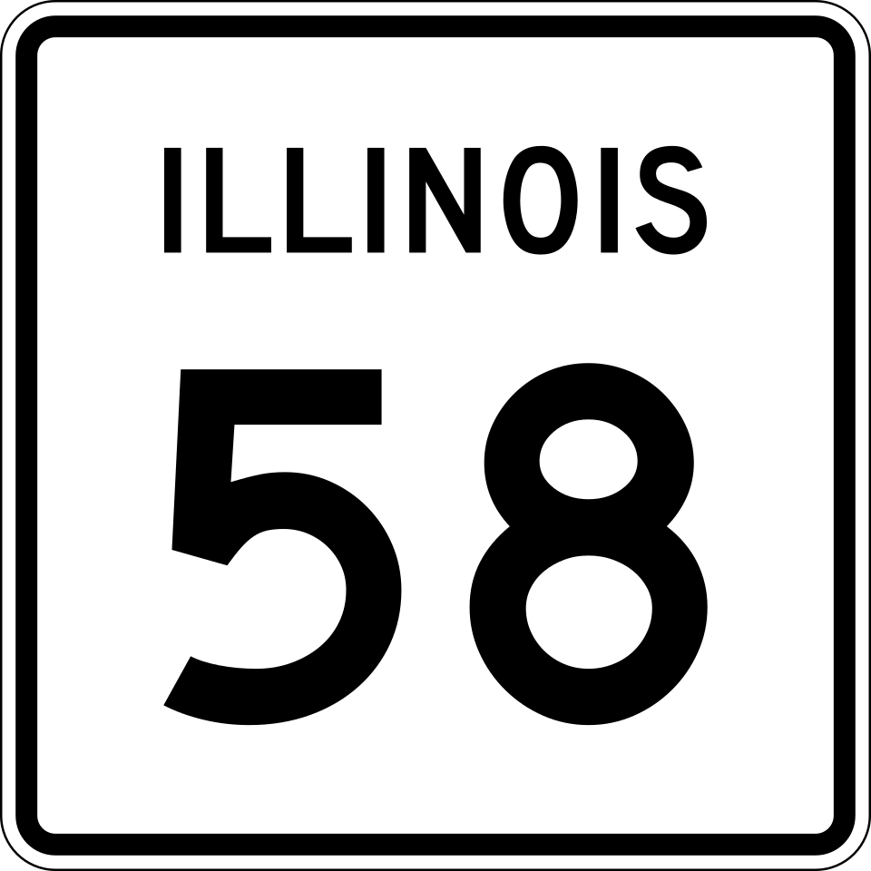 Illinois Route 58 (Dempster Street) shield