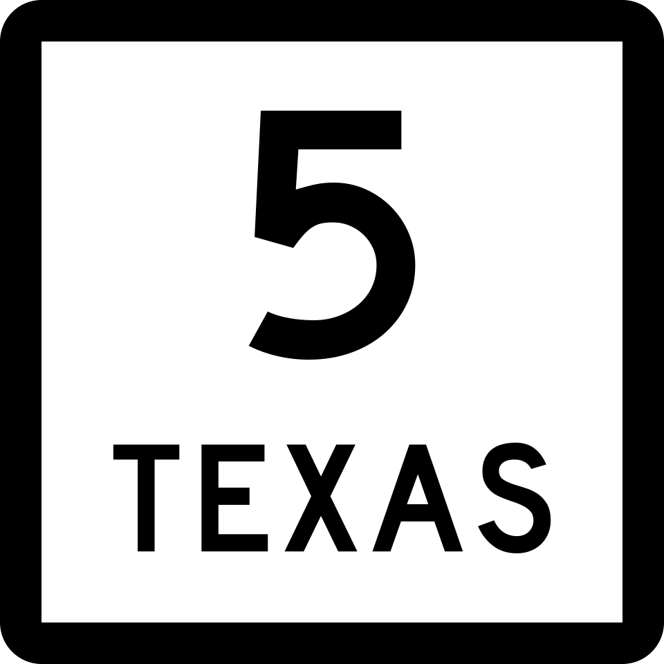 Texas Route 5 shield