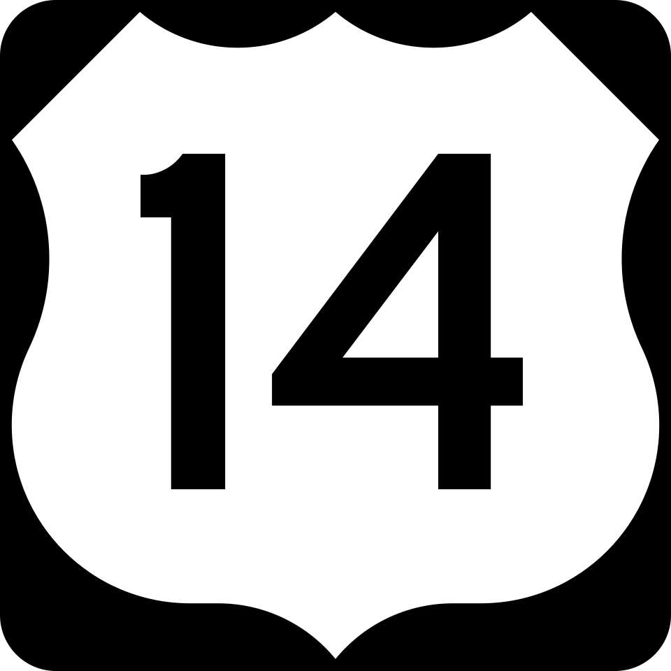 US Route 14 (Caldwell Avenue / Northwest Highway) shield