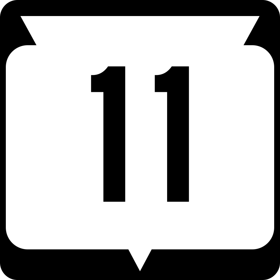 WI Highway 11 shield